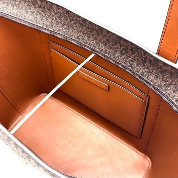 Michael Kors Pratt Large Signature Logo Tote Bag & Large Continental Wallet - Picture 8 of 12